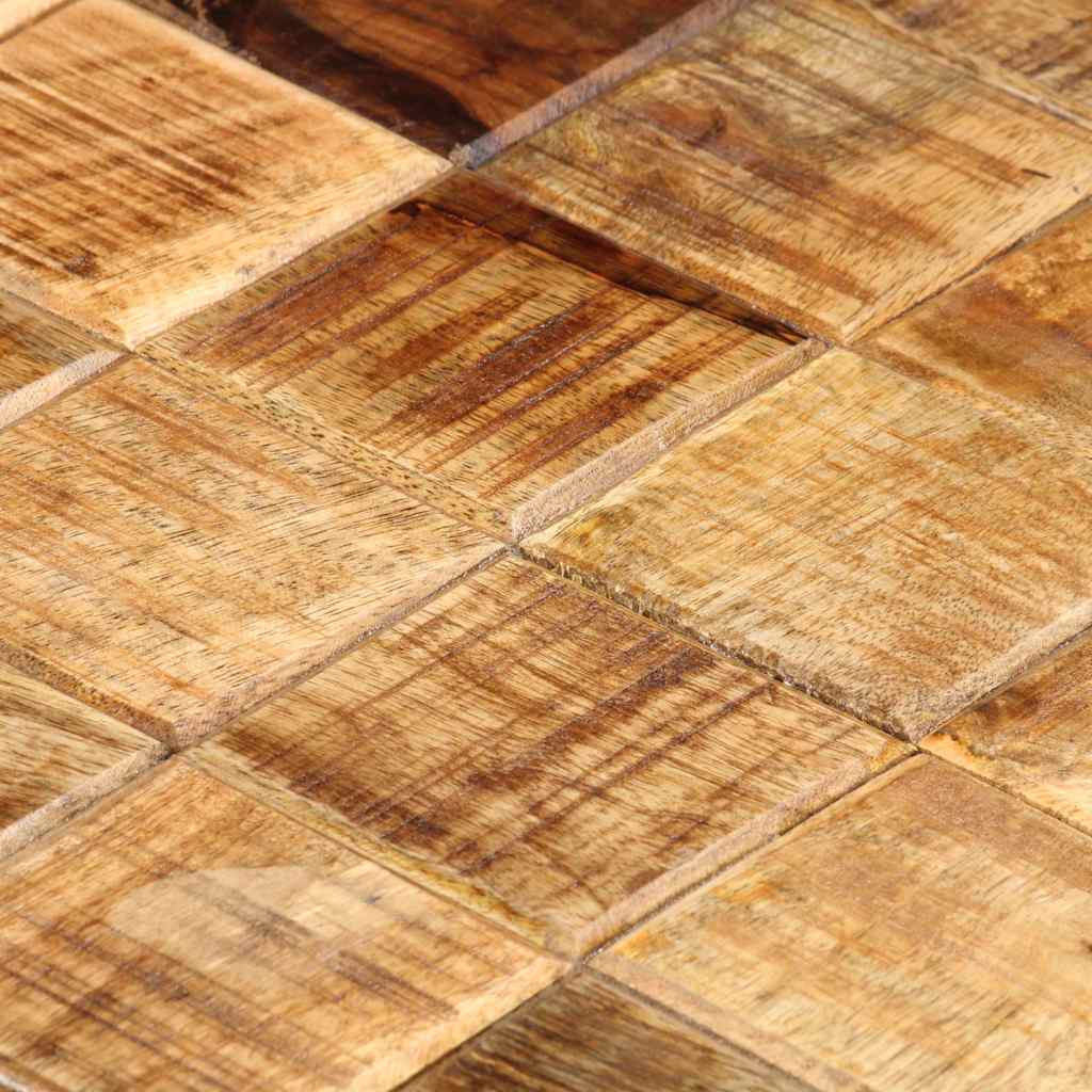 Tavolini da Salotto 2 pz a Blocchi Legno di Mango Grezzo