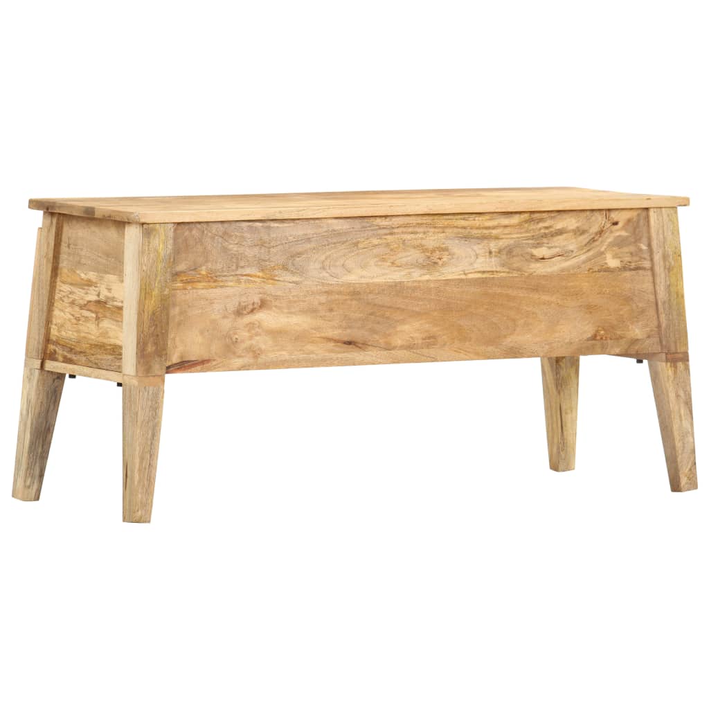 Cassa Portaoggetti 99x35x48 cm in Legno Massello di Mango | homemem39