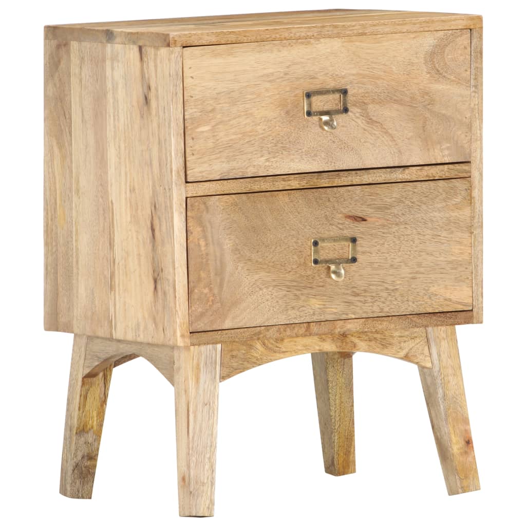 Comodino 40x35x55 cm in Legno Massello di Mango | homemem39