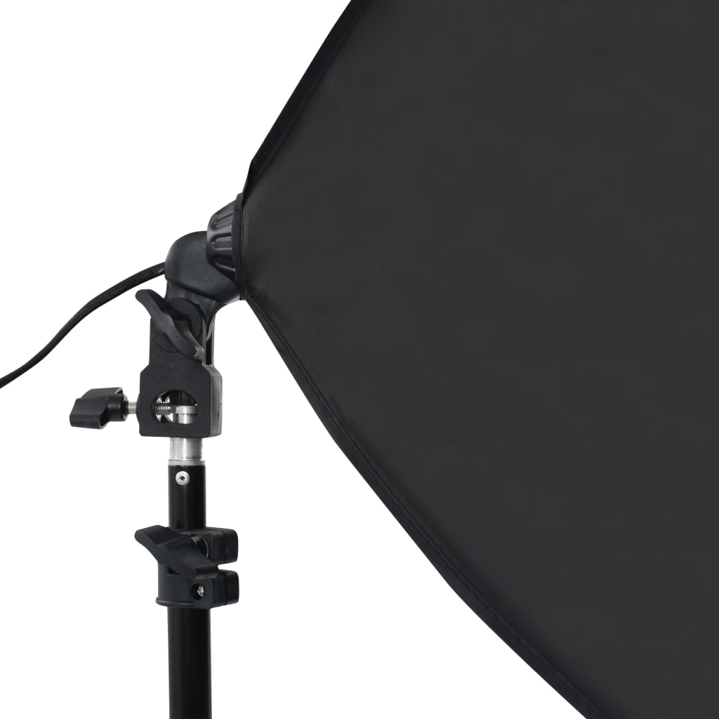 Kit per Studio Fotografico con Luce Softbox e Fondali - homemem39