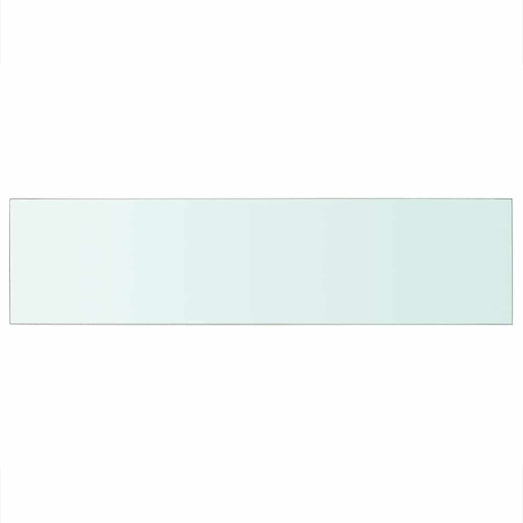 Mensole in Vetro Trasparente 2 pz 100x25 cm | homemem39