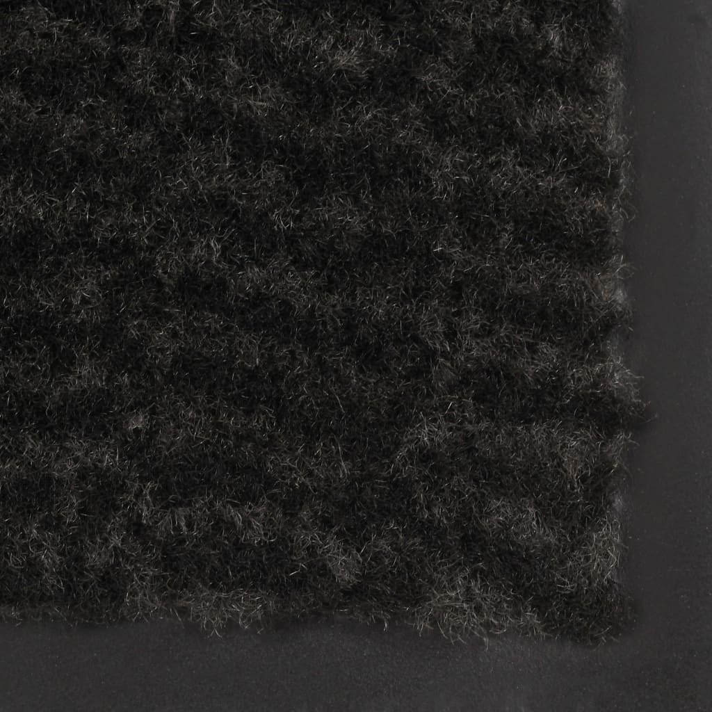 Tappeti Antipolvere 2 pz Rettangolari Trapuntati 40x60 cm Neri | homemem39