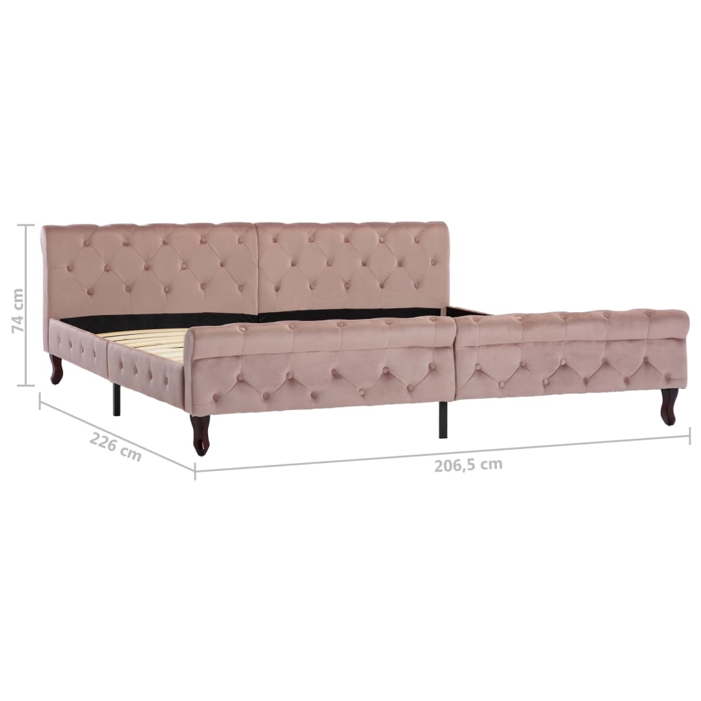 Giroletto Rosa in Velluto 200x200 cm | homemem39