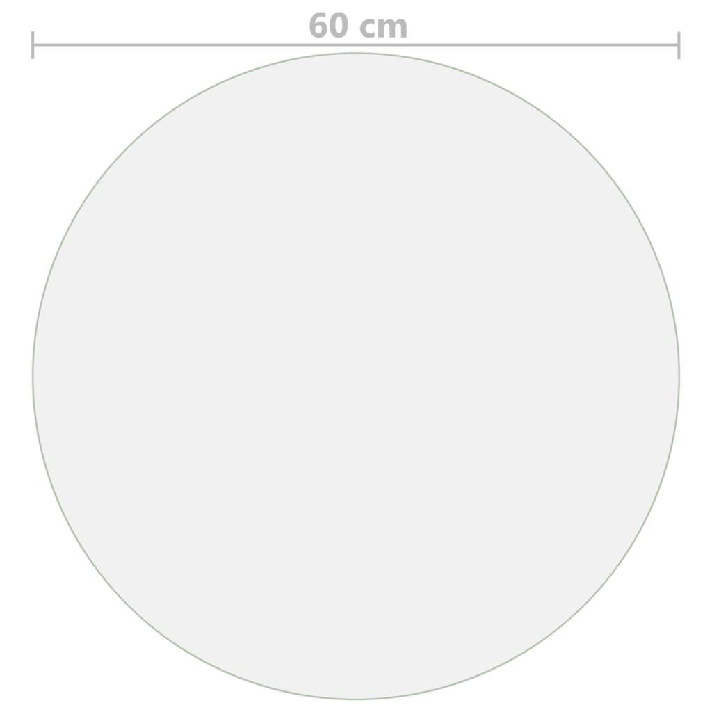 Protezione Tavolo Opaca Ø 60 cm 1,6 mm in PVC | homemem39