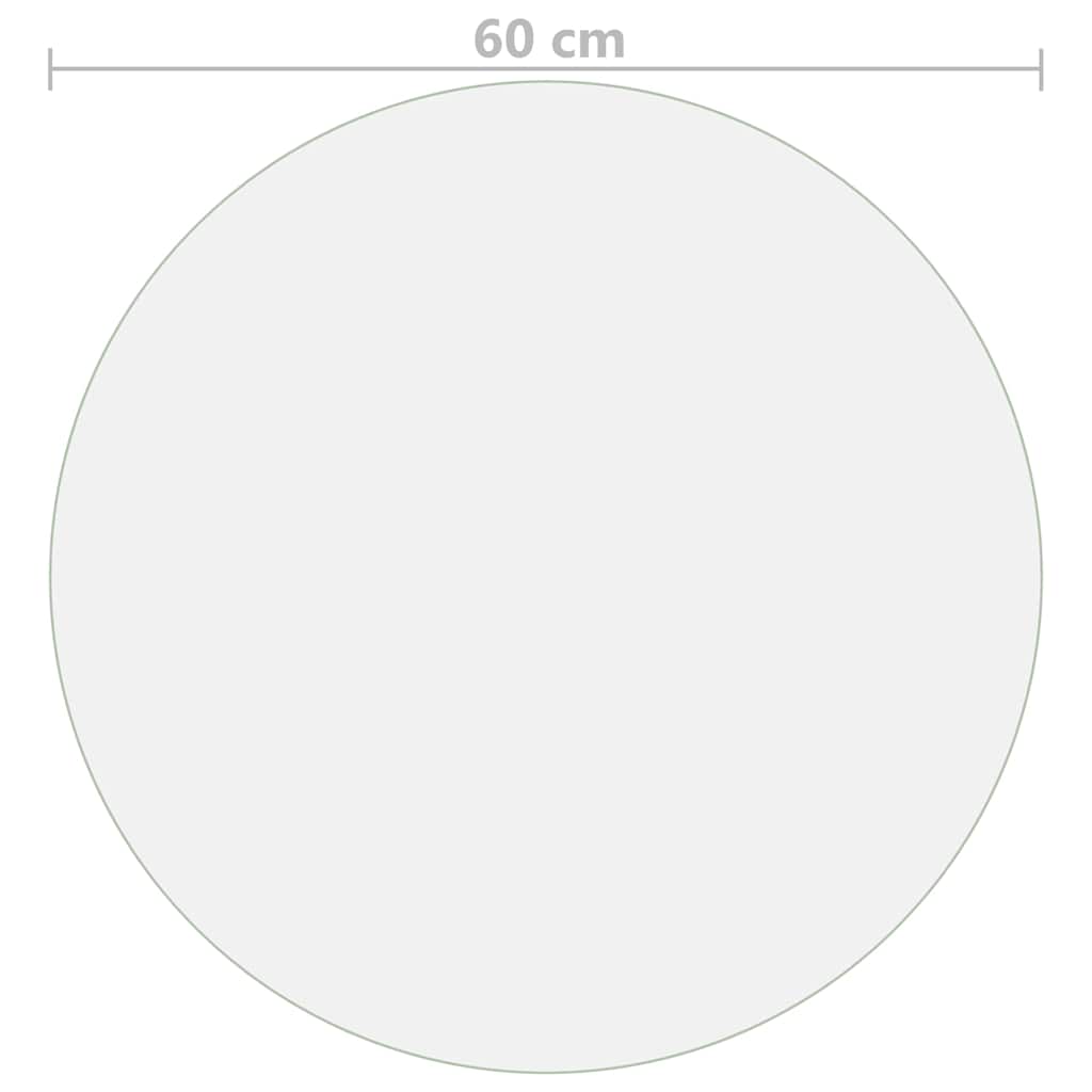 Protezione Tavolo Opaca Ø 60 cm 1,6 mm in PVC