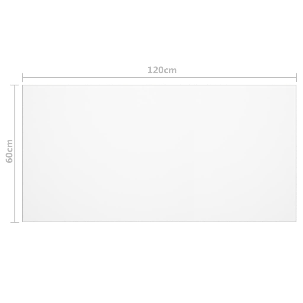 Protezione Tavolo Trasparente 120x60 cm 1,6 mm PVC | homemem39