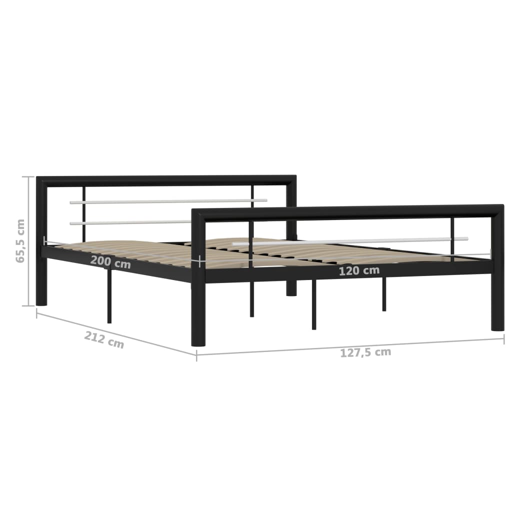 Giroletto Bianco e Nero in Metallo 120x200 cm | homemem39