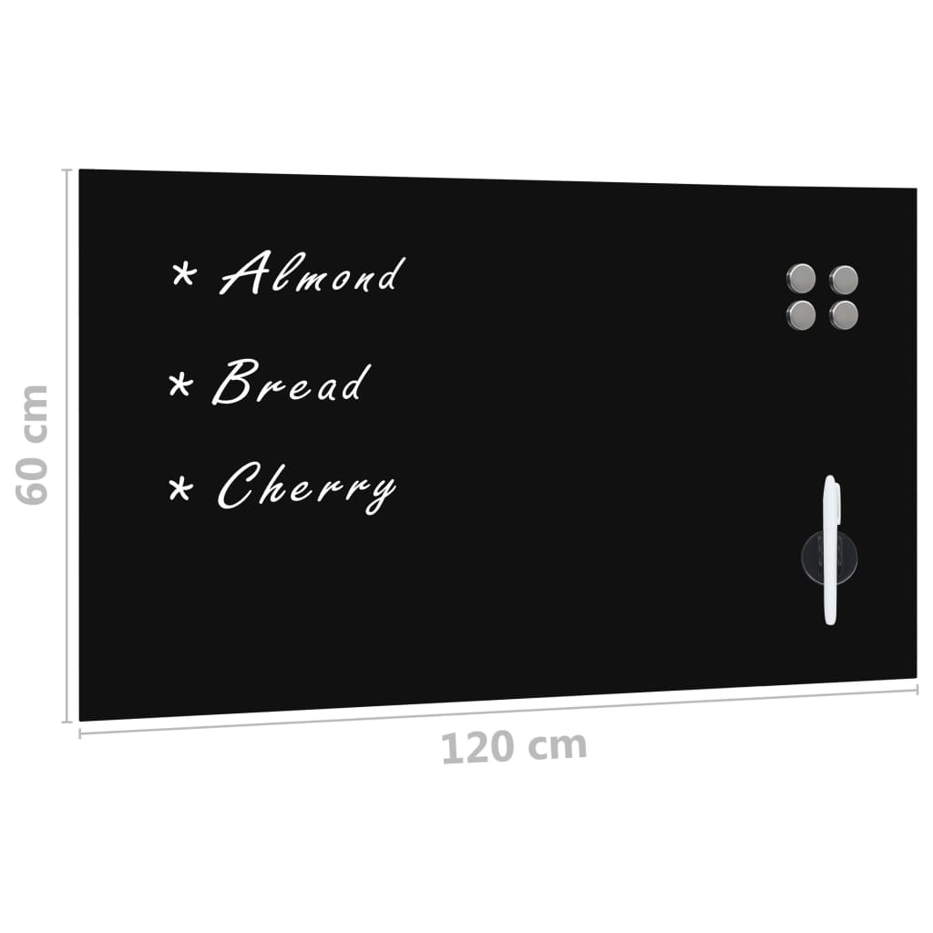 Lavagna Magnetica a Parete in Vetro 120x60 cm | homemem39