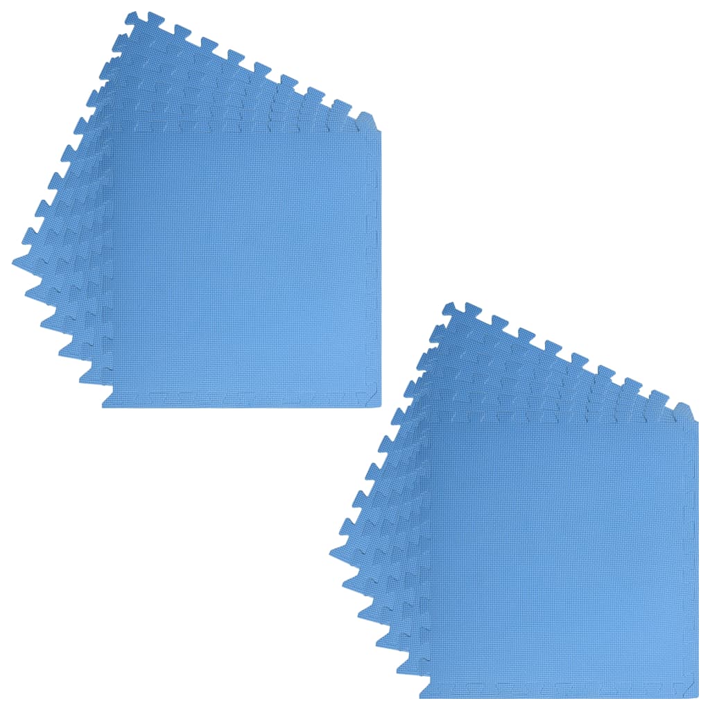 Tappetino a Incastro 12 pz 4,32 m² in Schiuma EVA Blu | homemem39