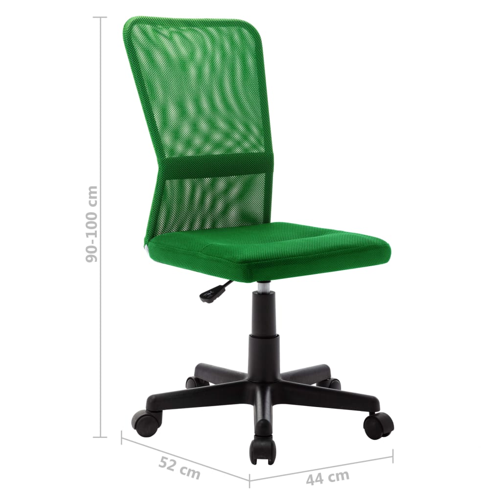 Sedia da Ufficio Verde 44x52x100 cm in Tessuto a Rete | homemem39