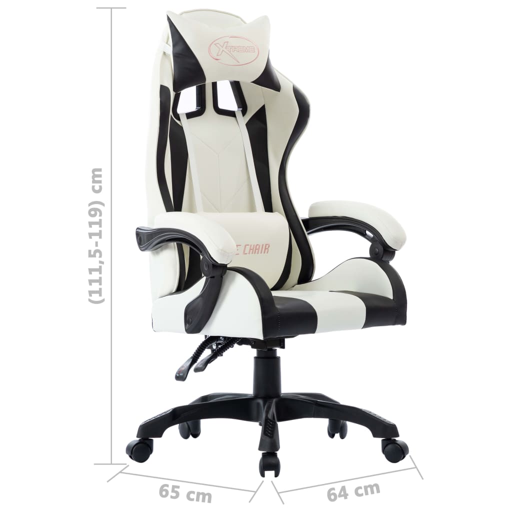Sedia da Gaming Nera in Similpelle | homemem39