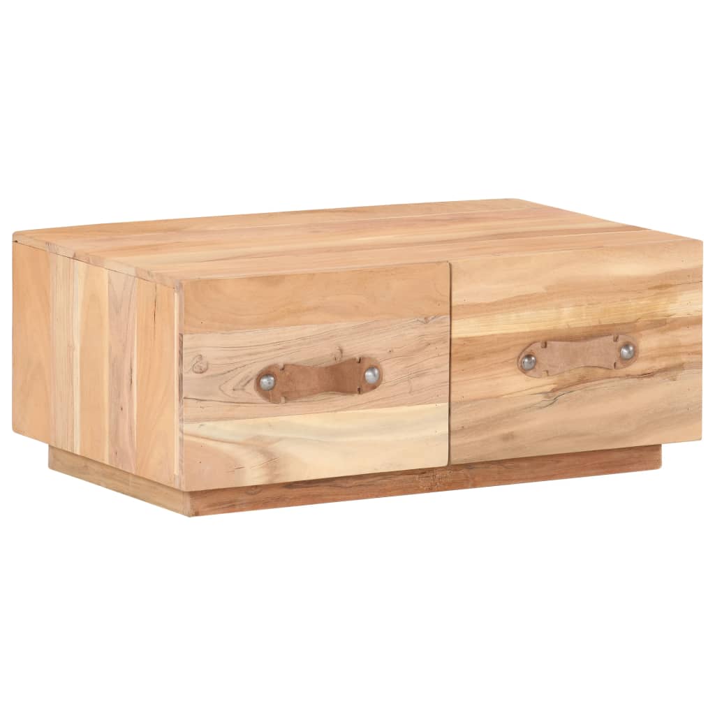 Tavolino da Salotto 90x50x35 cm in Legno Massello di Recupero