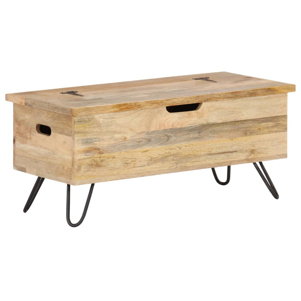 Baule 90x40x45 cm in Legno Massello di Mango | homemem39