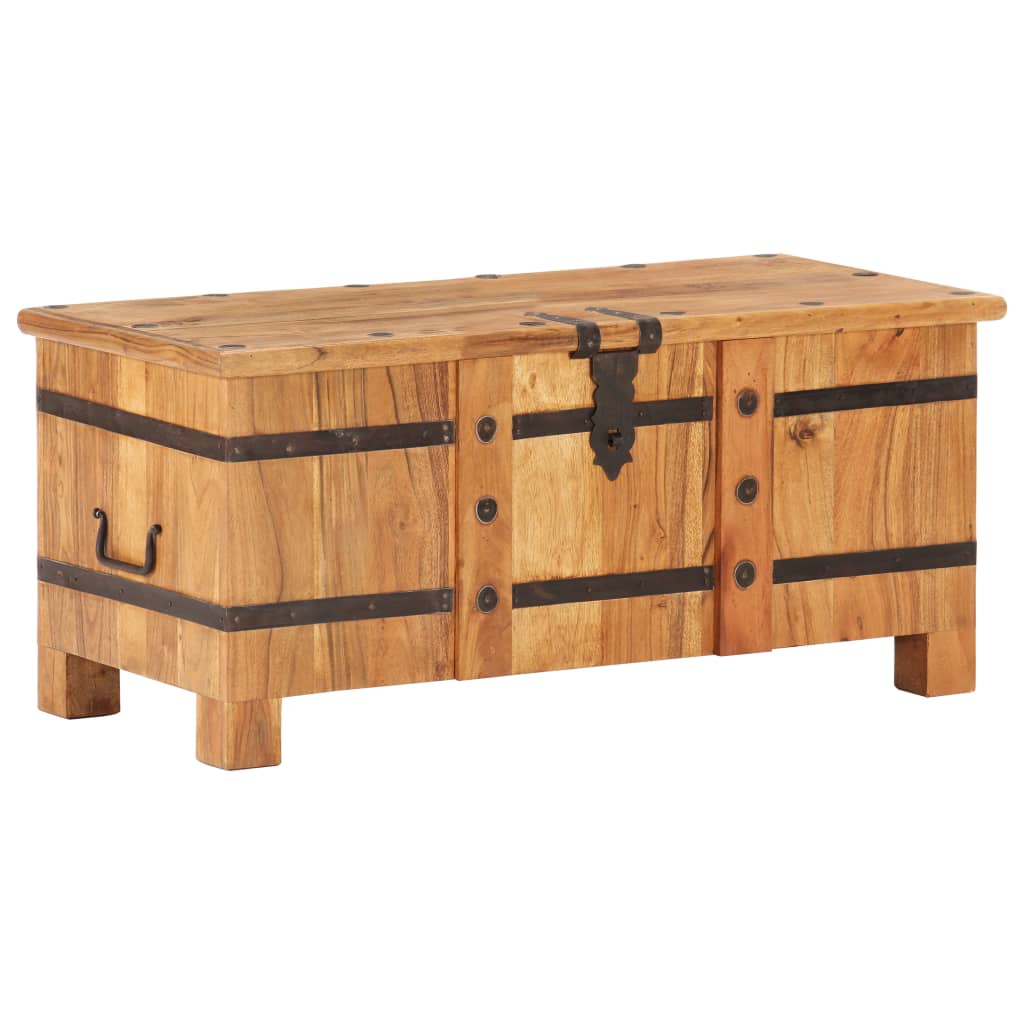 Baule 90x40x40 cm in Legno Massello di Acacia | homemem39