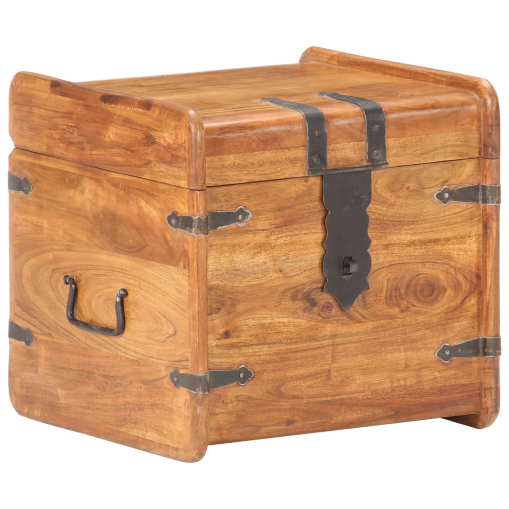 Baule 40x40x40 cm in Legno Massello di Acacia | homemem39