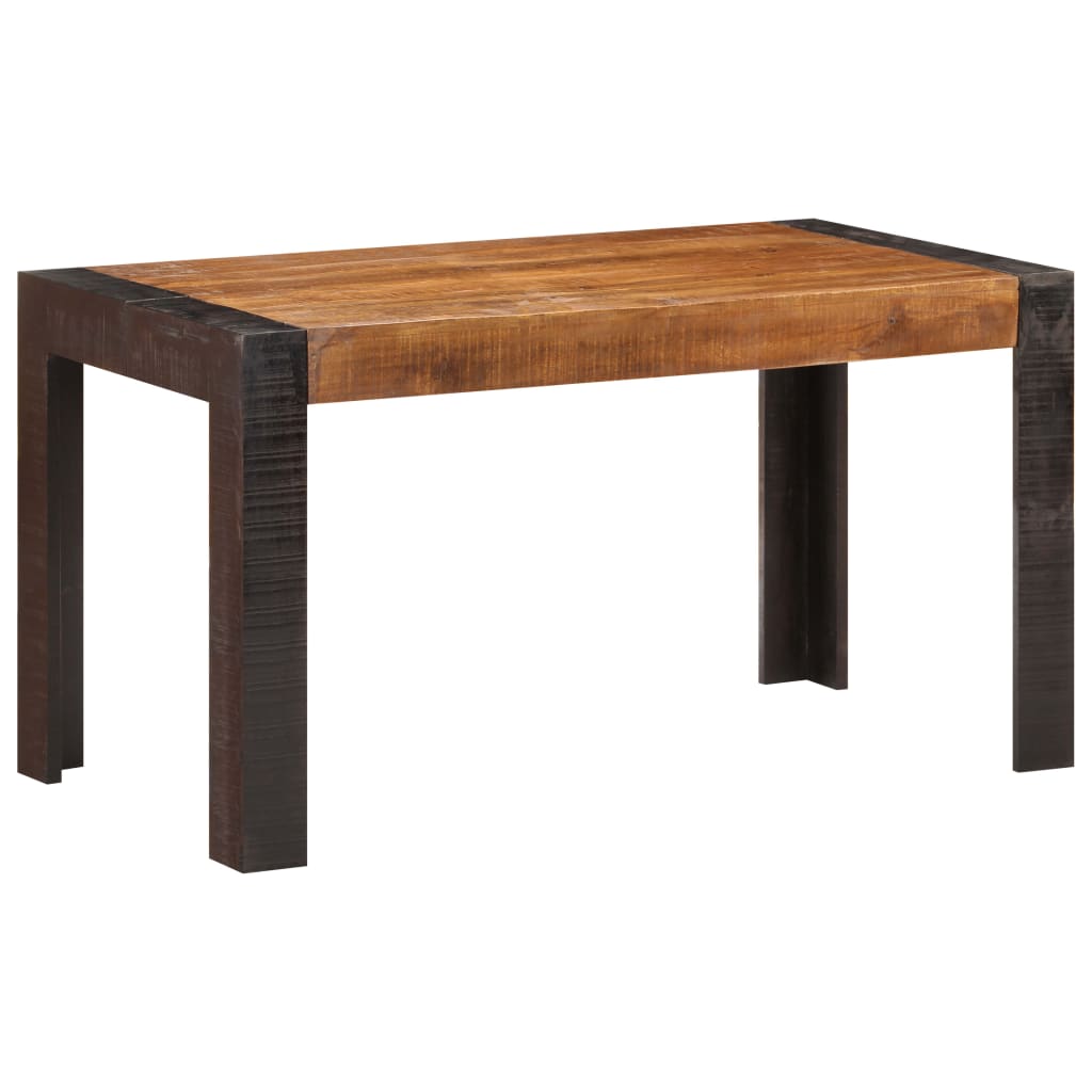 Tavolo da Pranzo 140x70x76 cm in Legno Massello di Mango Grezzo | homemem39