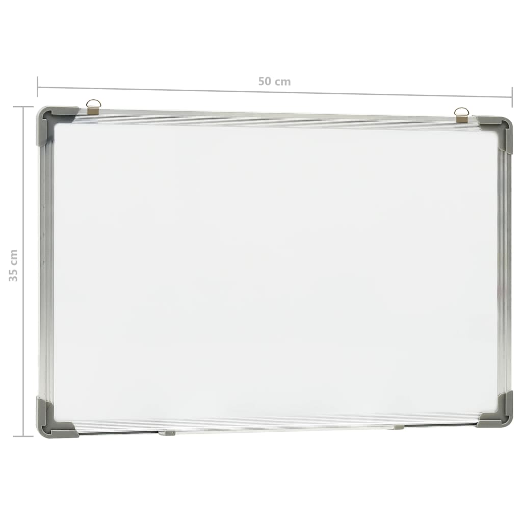 Lavagna Magnetica Bianca Cancellabile a Secco 50x35 cm Acciaio | homemem39
