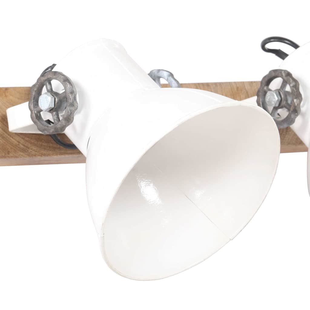 Lampada da Parete in Stile Industriale Bianca E27
