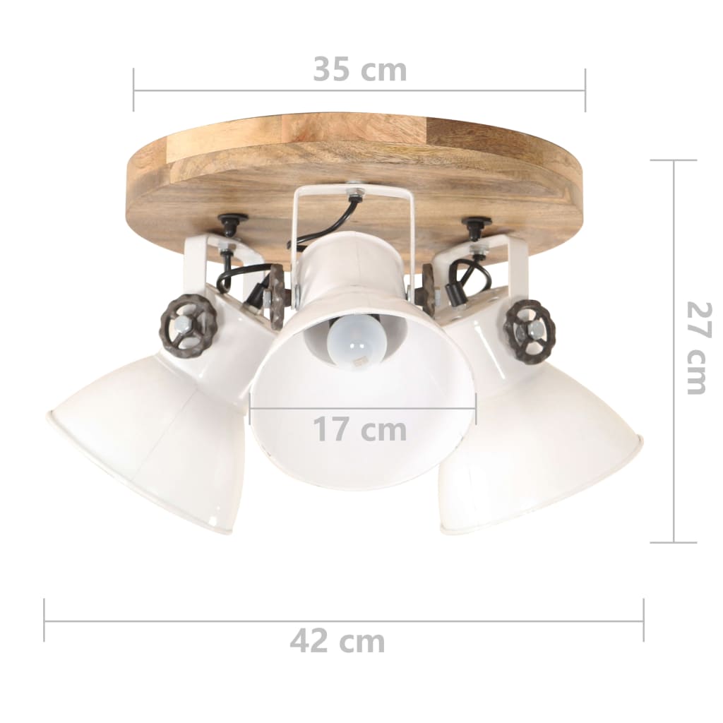 Lampada a Sospensione Industriale 25 W Bianca 42x27cm E27 | homemem39