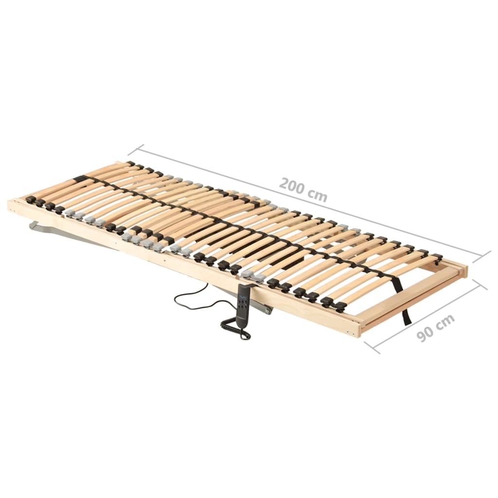 Letto con Telaio a Doghe Elettrico 28 Doghe 7 Zone 90x200 cm | homemem39