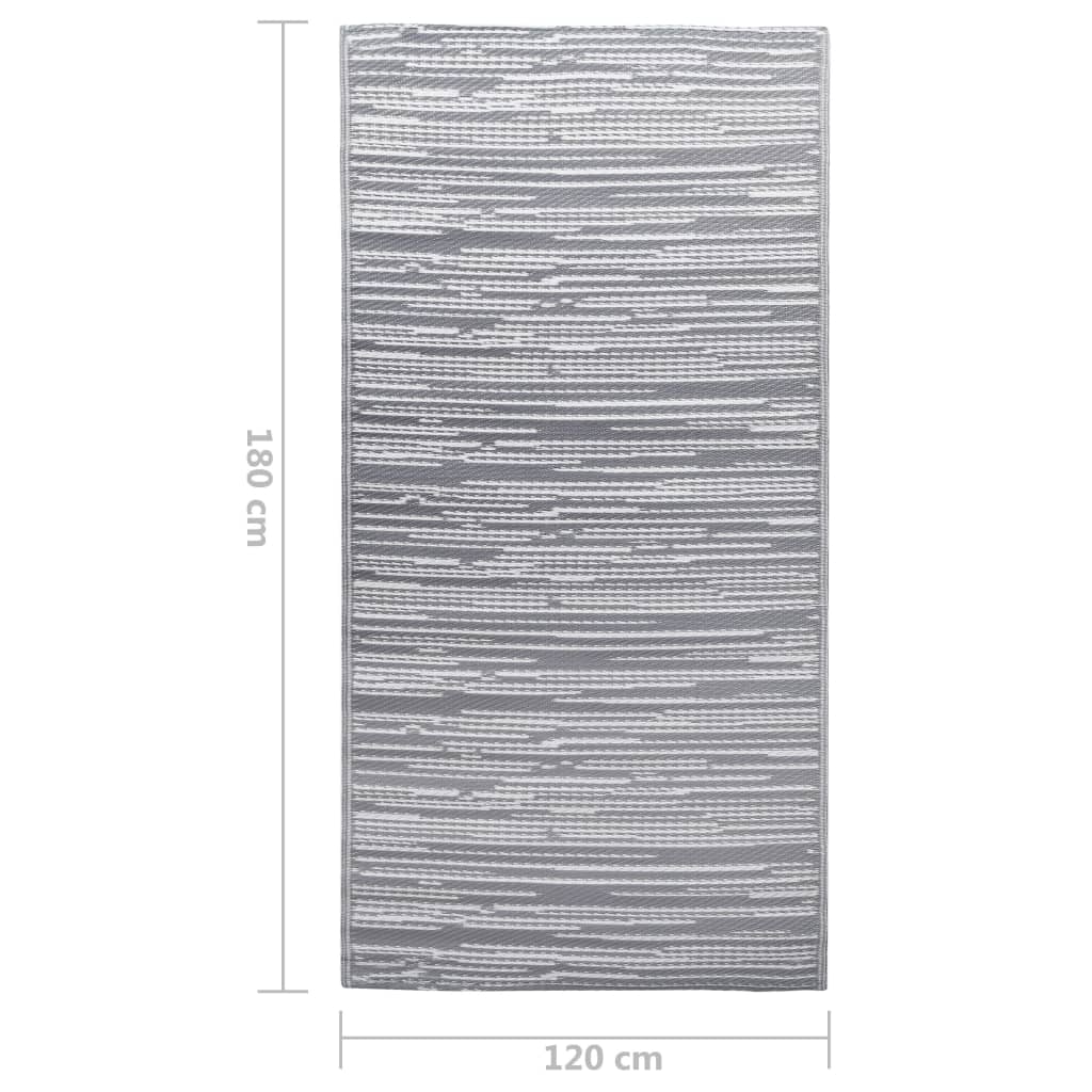 Tappeto da Esterni ARAKIL Grigio 120x180 cm in PP | homemem39