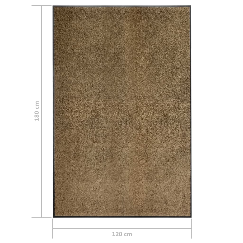 Zerbino Lavabile Marrone 120x180 cm | homemem39