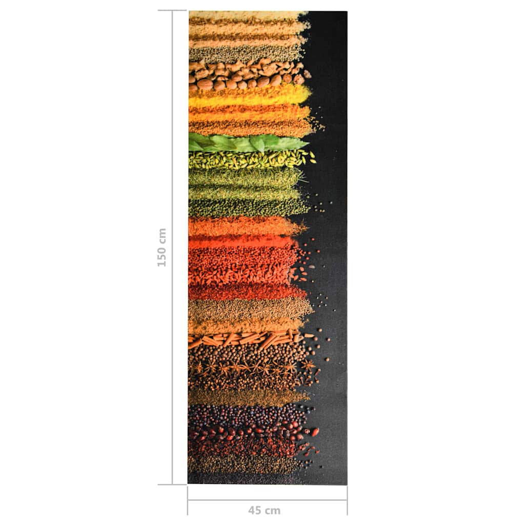 Tappetino da Cucina Lavabile Spezie 45x150 cm | homemem39