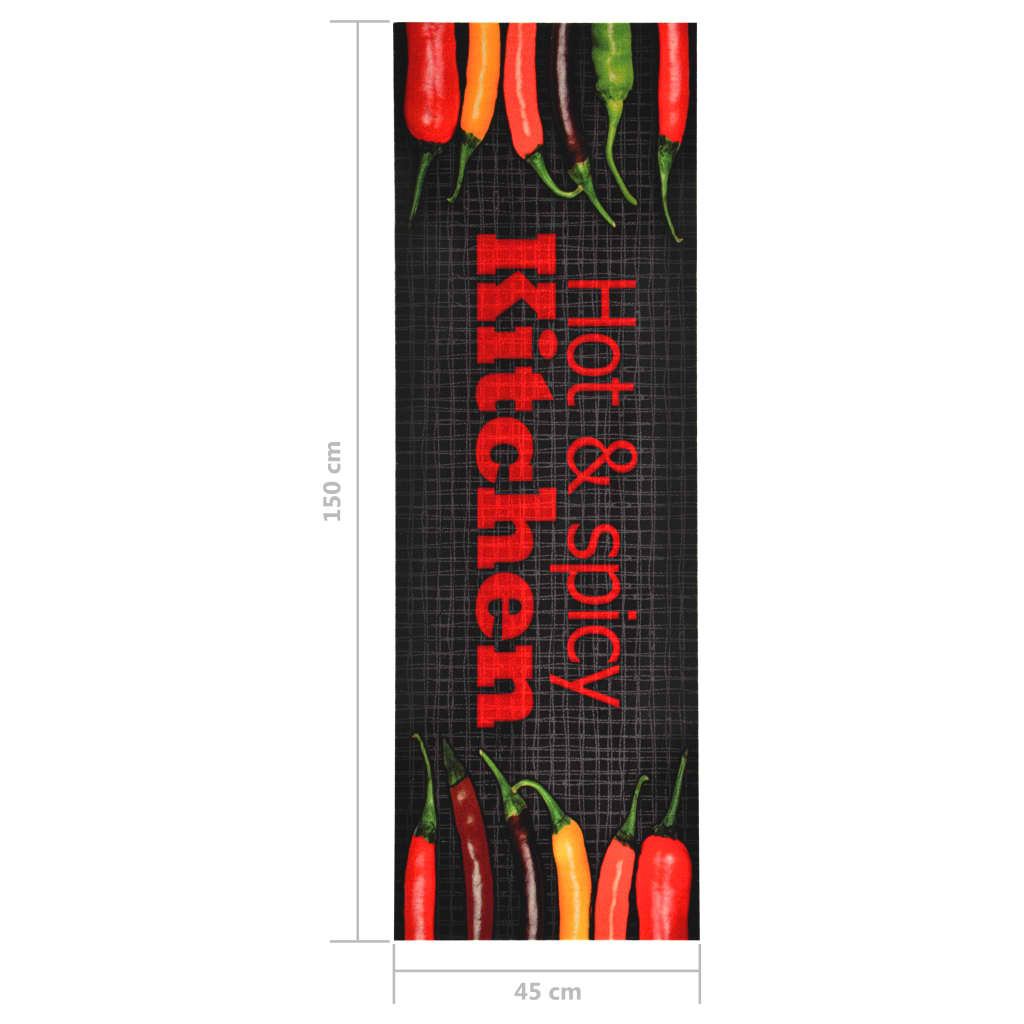 Tappetino da Cucina Lavabile Hot&Spicy 45x150 cm - homemem39