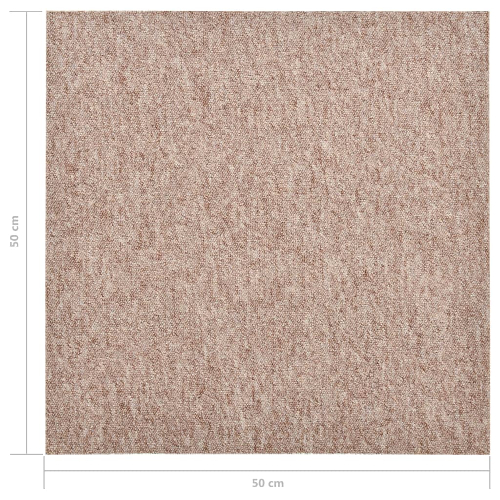 Quadrotte di Moquette 20 pz 5 m² 50x50 cm Beige - homemem39