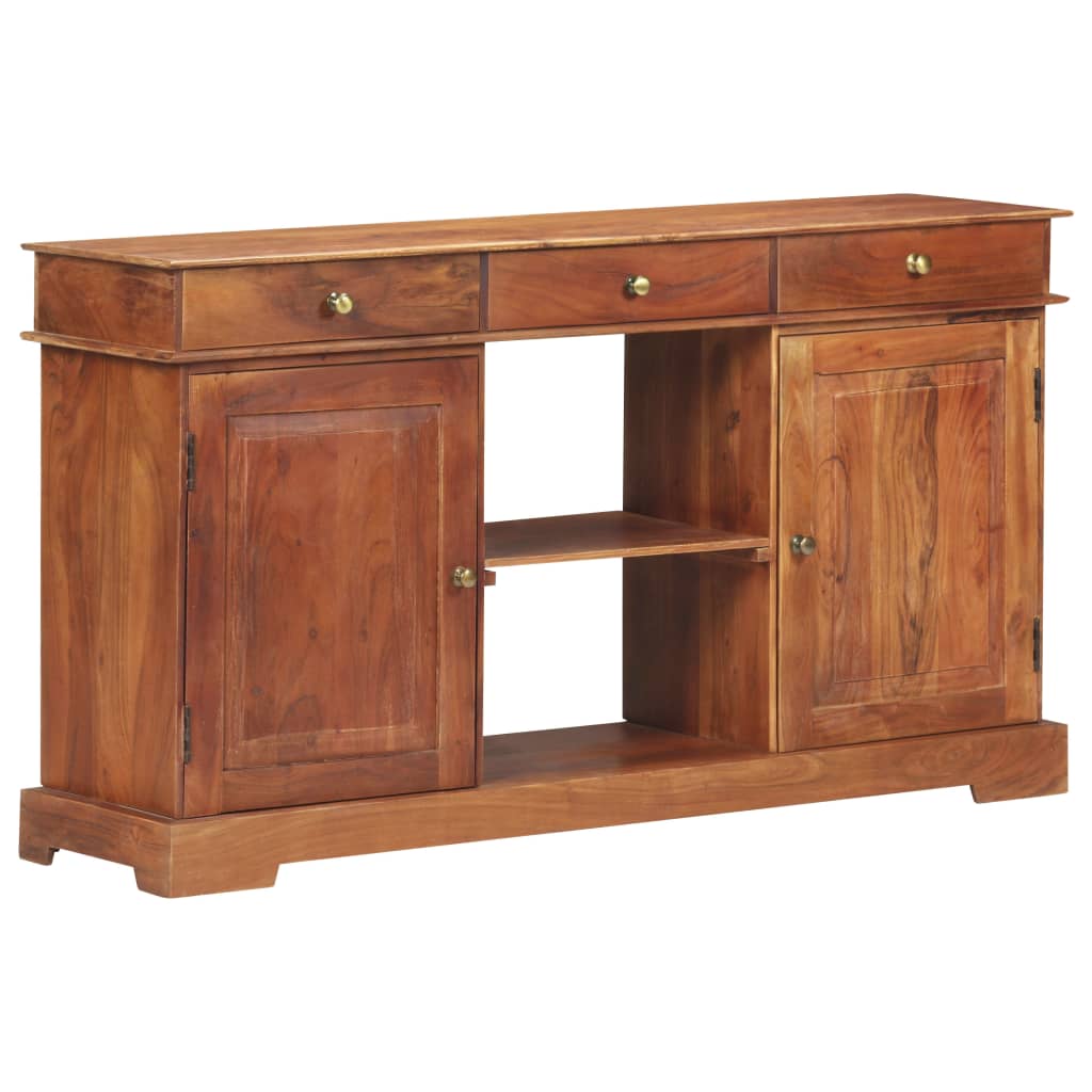 Credenza 135x35x75 cm in Legno Massello di Acacia | homemem39