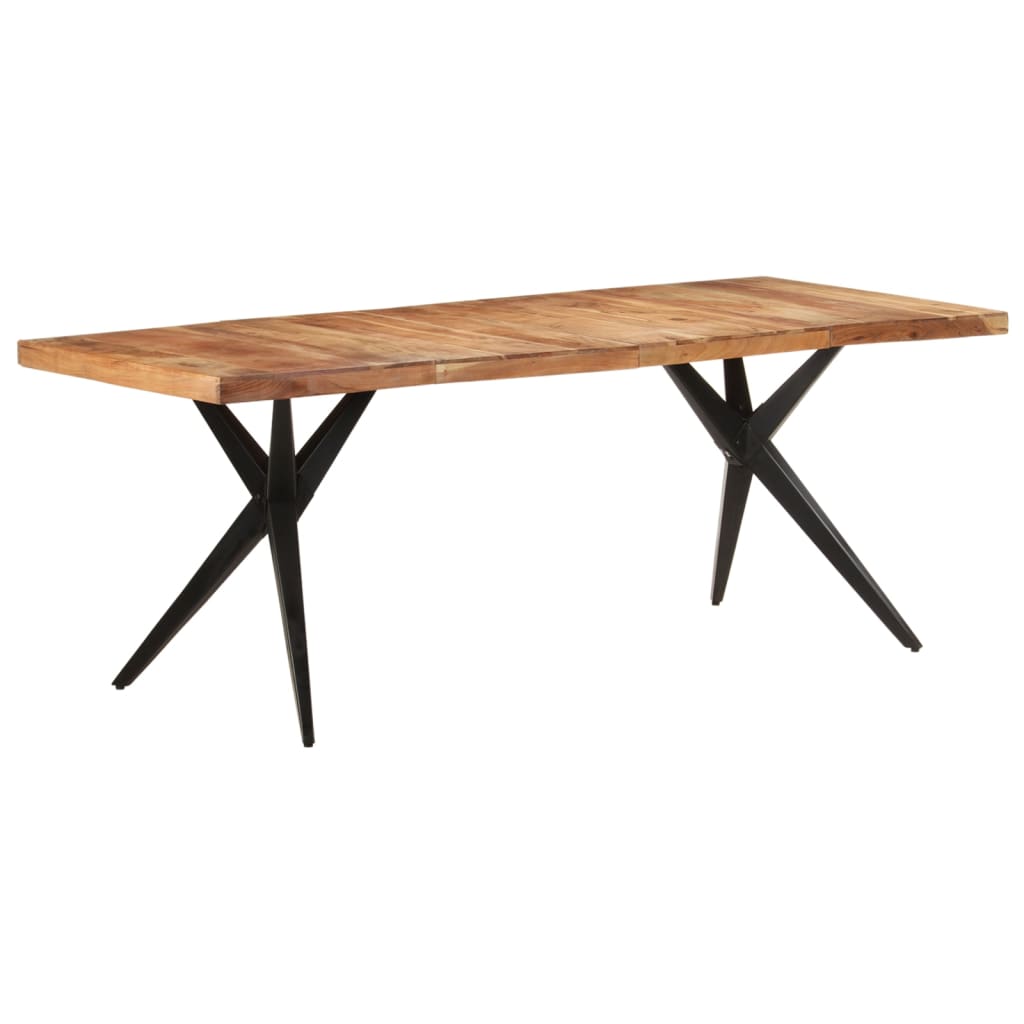 Tavolo da Pranzo 200x90x76 cm Legno Massello di Acacia | homemem39