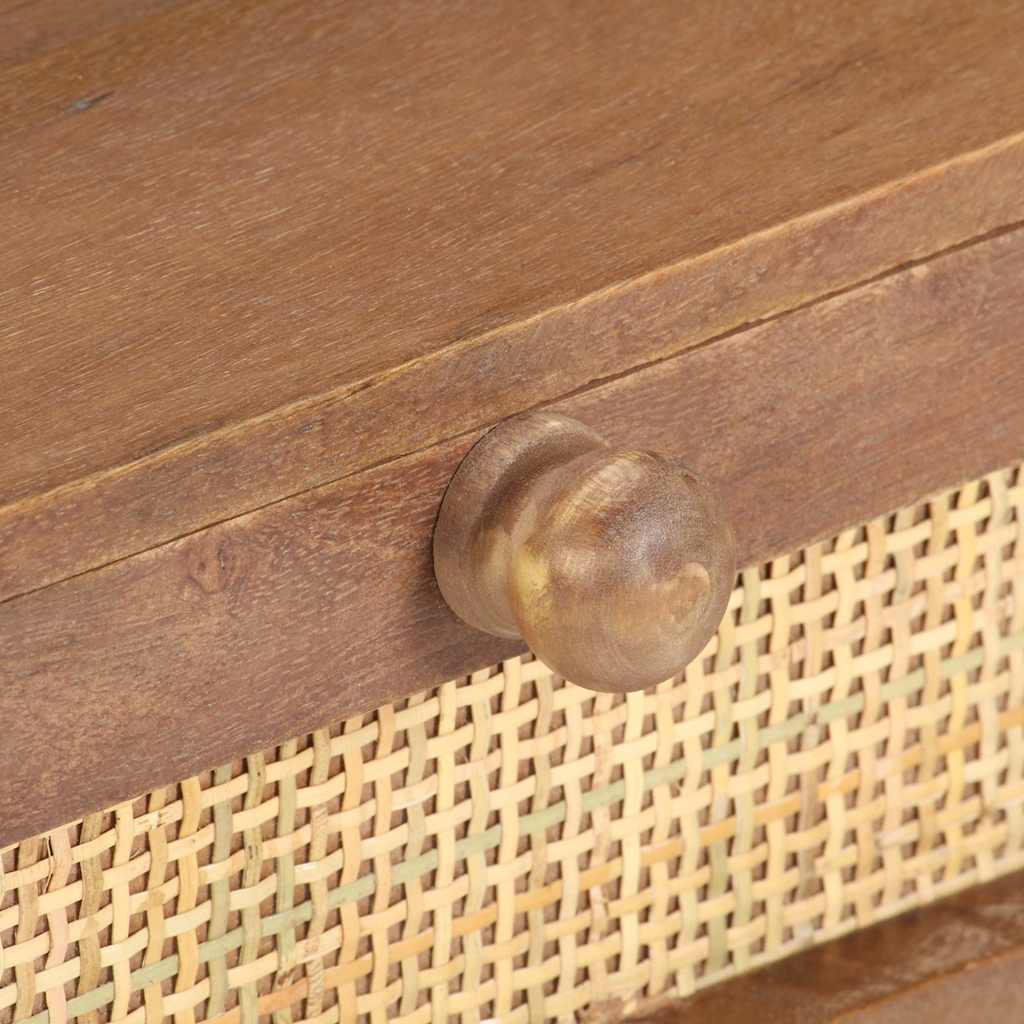 Tavolino da Salotto 100x60x40cm in Legno Massello di Mango