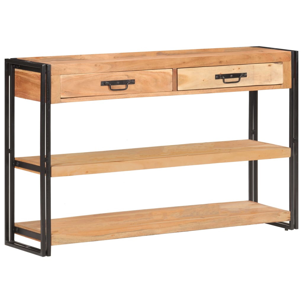 Credenza 120x30x75 cm in Legno Massello di Acacia - homemem39