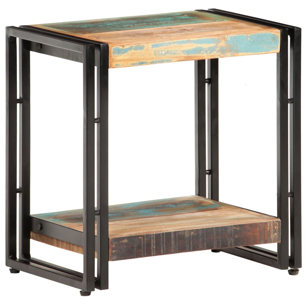 Tavolino Laterale 40x30x40 cm in Legno Massello di Recupero | homemem39