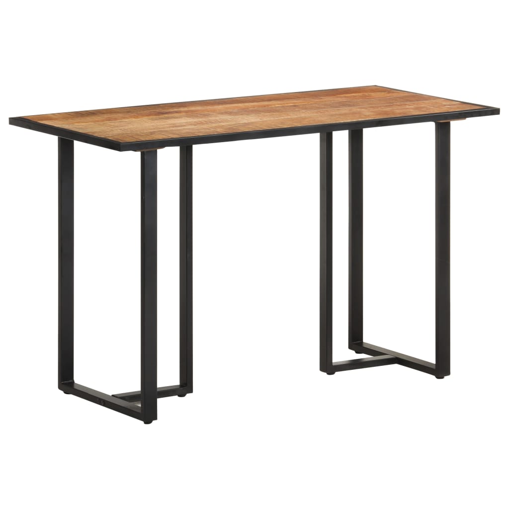 Tavolo da Pranzo 120 cm in Legno Massello di Mango Grezzo | homemem39