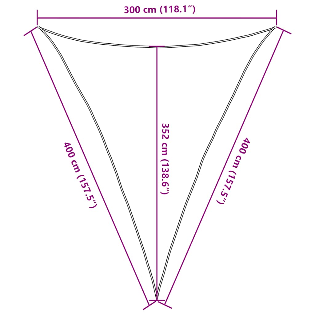 Vela Parasole 160 g/m² Grigio Talpa 3x4x4 m in HDPE | homemem39