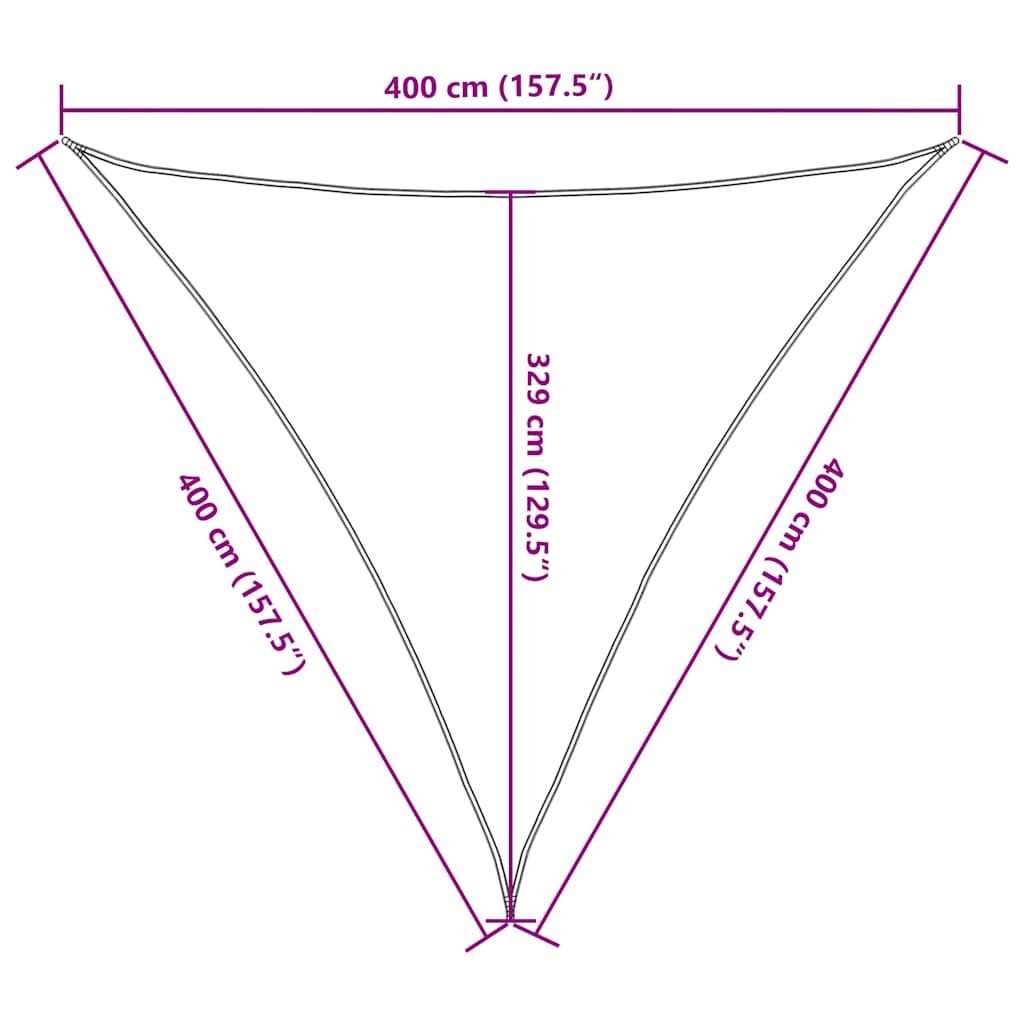 Vela Parasole 160 g/m² Talpa 4x4x4 m in HDPE | homemem39