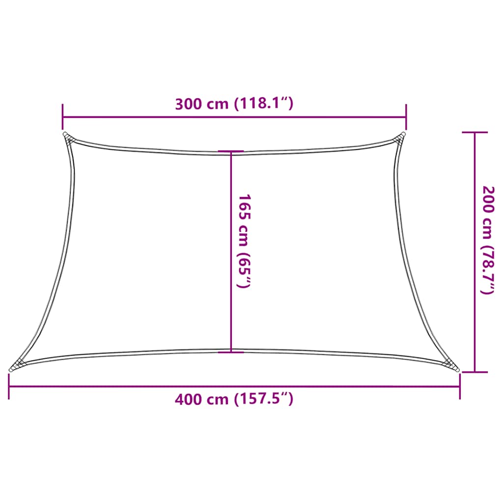 Vela Parasole 160 g/m² Grigio Talpa 3/4x2 m in HDPE | homemem39