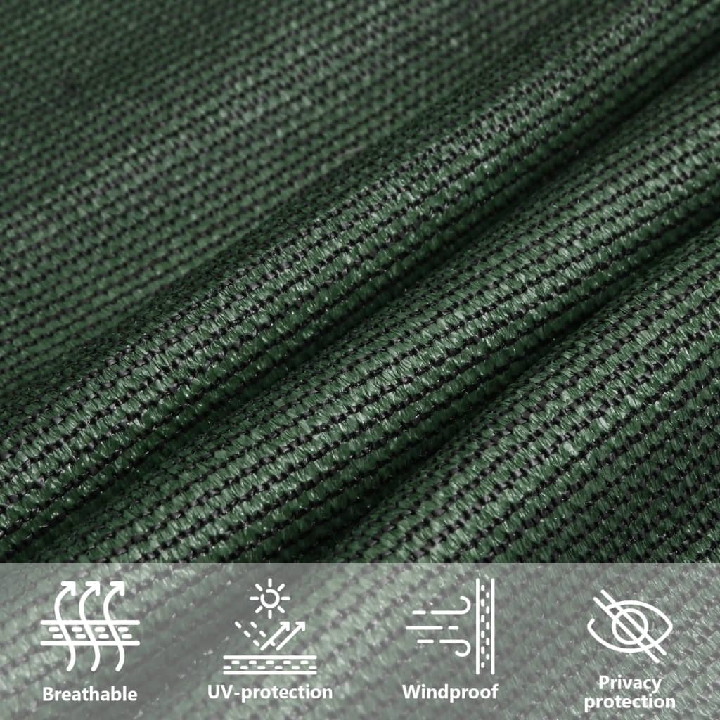 Vela Parasole 160 g/m² Verde Scuro 6x6 m in HDPE | homemem39