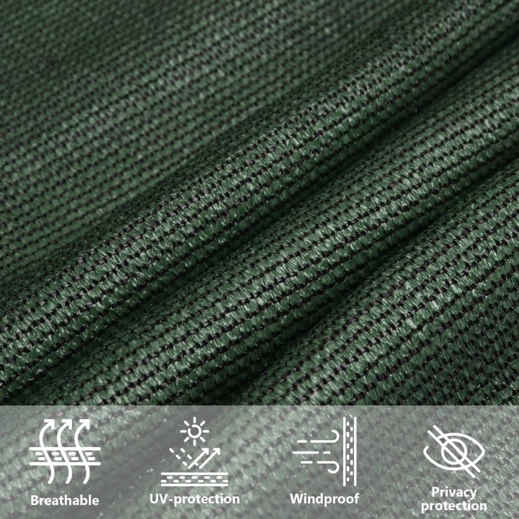 Vela Parasole 160 g/m² Verde Scuro 3x5 m in HDPE | homemem39