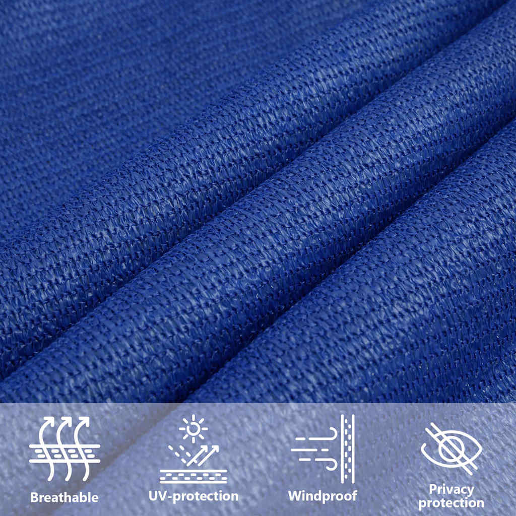 Vela Parasole 160 g/m² Rettangolare Blu 2,5x5 m in HDPE | homemem39