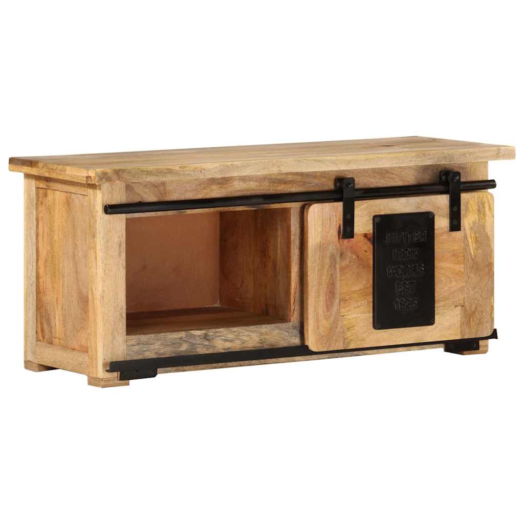 Mobile Porta TV 90x35x40 cm in Legno Massello di Mango | homemem39
