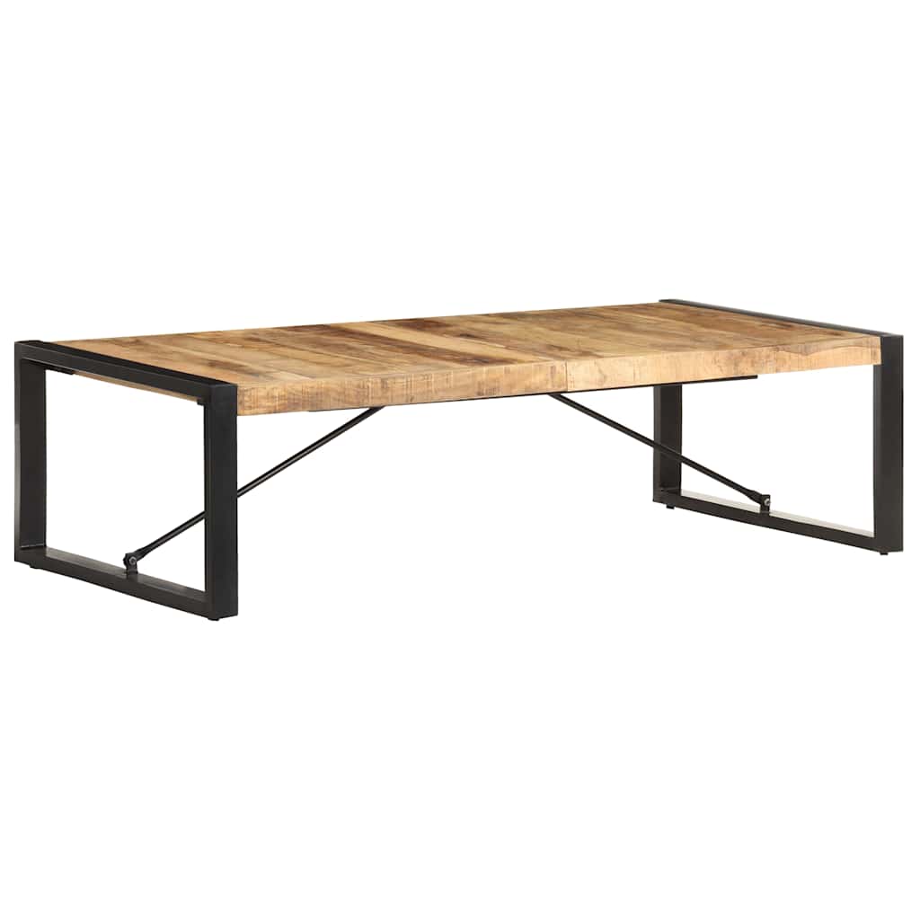 Tavolino da Salotto in Legno di Mango Grezzo