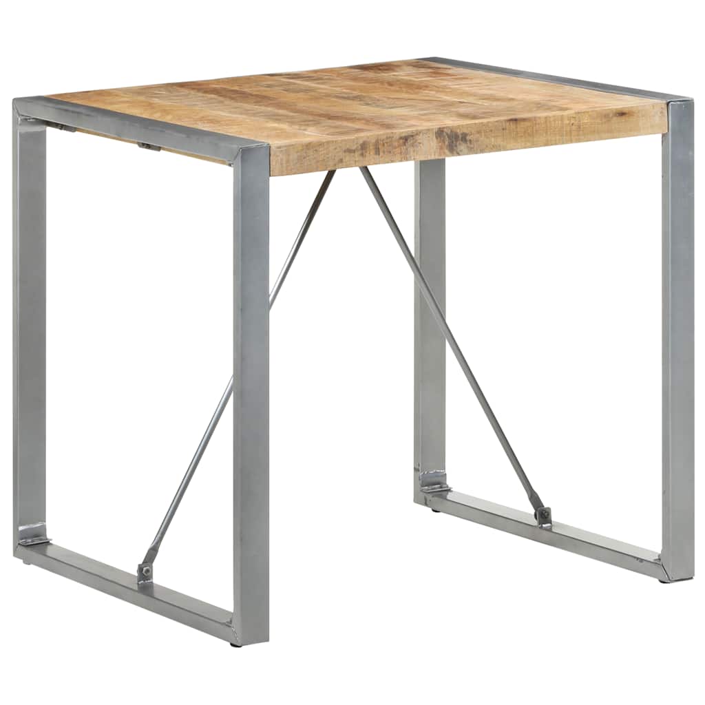 Tavolo da Pranzo 80x80x75 cm in Legno di Mango Grezzo | homemem39