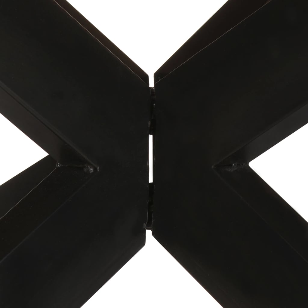 Tavolo Pranzo Rotondo 175x75 cm Legno di Acacia Finitura Ambra | homemem39