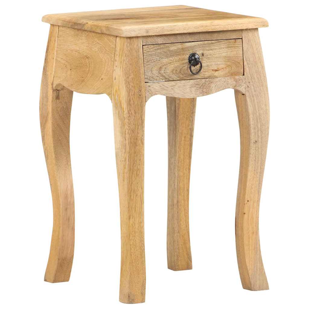 Comodino 28x28x46 cm in Legno Massello di Mango