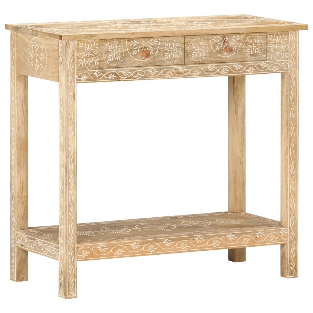 Tavolo Consolle 80x35x74 cm in Legno Massello di Mango | homemem39