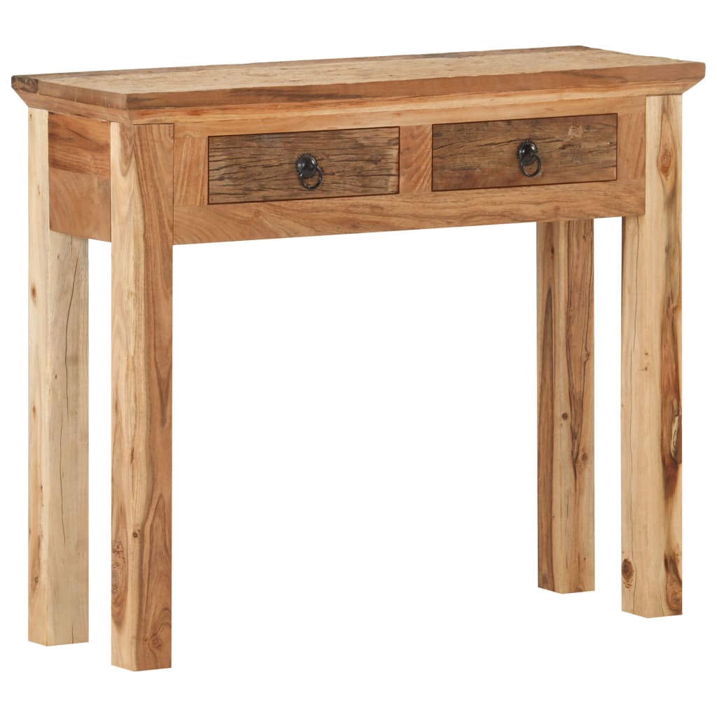 Tavolo Consolle 90,5x30x75cm in Legno di Acacia e di Recupero | homemem39