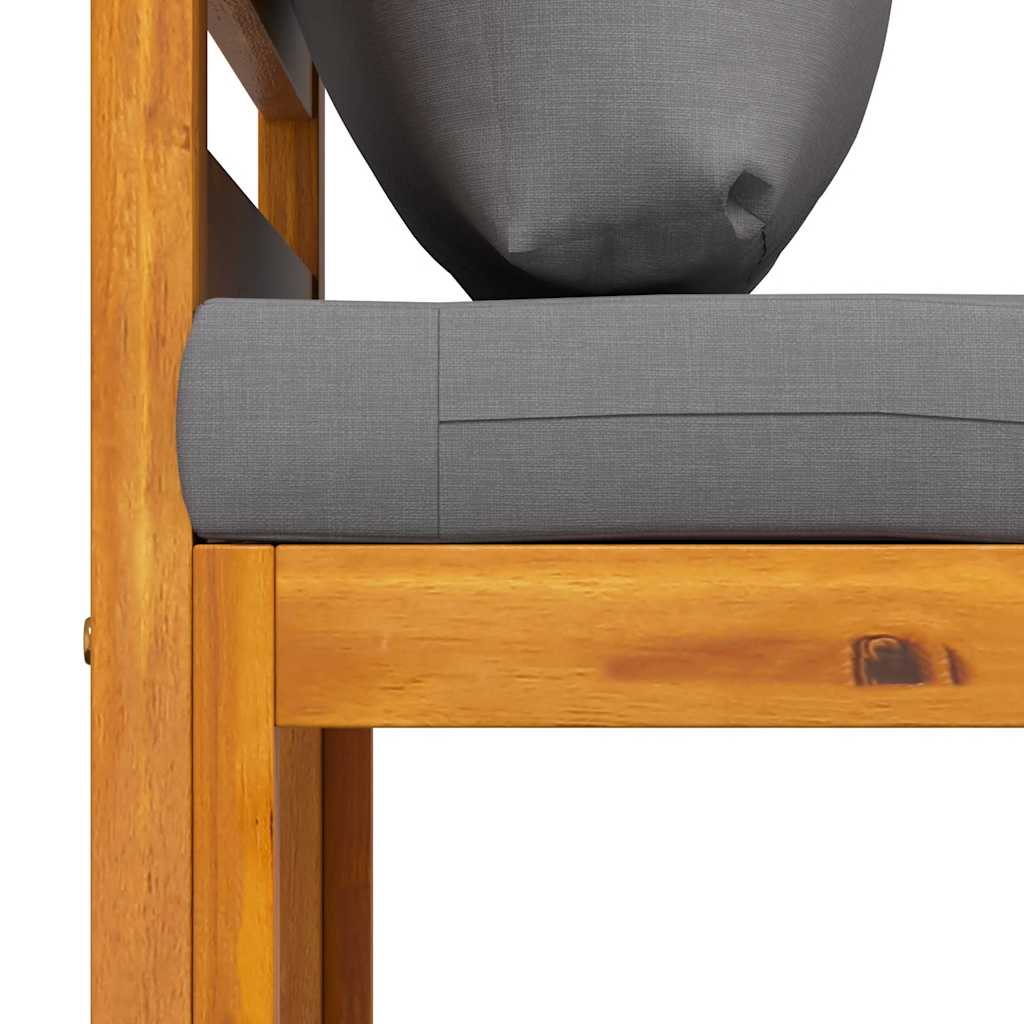 Set Divani da Giardino 3 pz con Cuscini in Massello di Acacia | homemem39