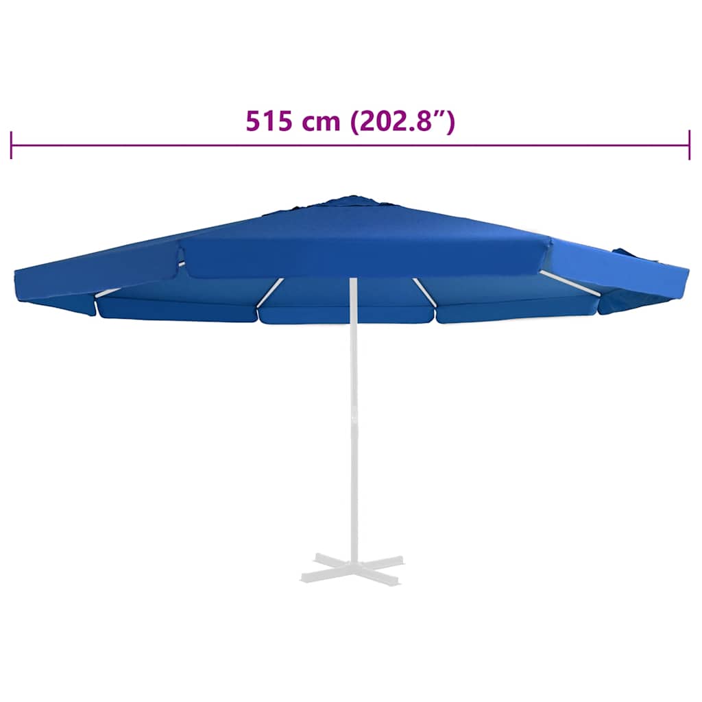 Telo di Ricambio per Ombrellone Azzurro 300 cm | homemem39